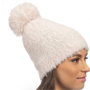Lemon Collections soft touch pompom beanie